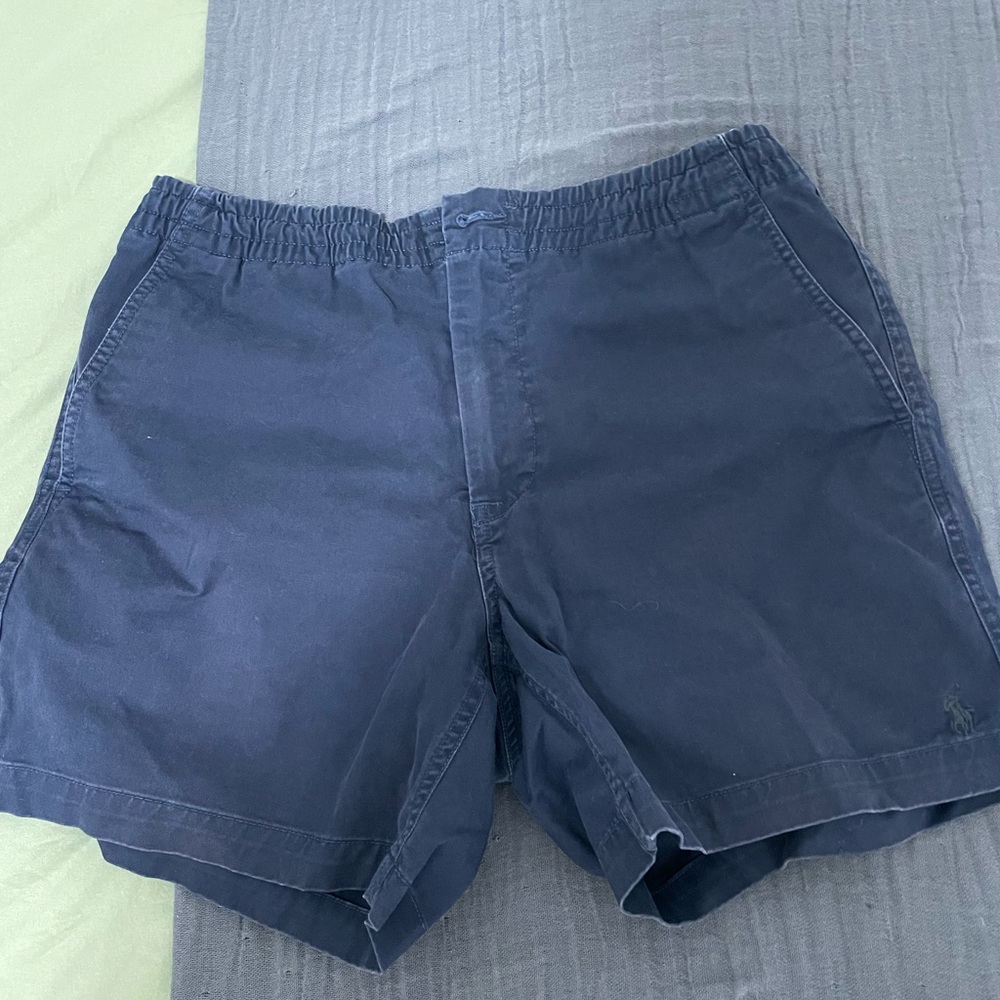 Polo by Ralph Lauren Dark Blue Flat Front Shorts